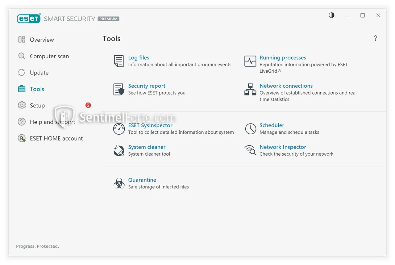 ESET NOD32 Antivirus 2025 settings screenshot