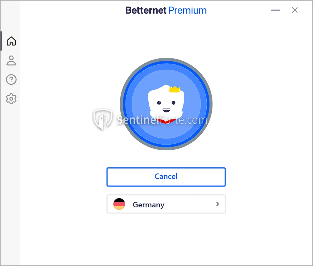Betternet VPN 2025 main interface screenshot