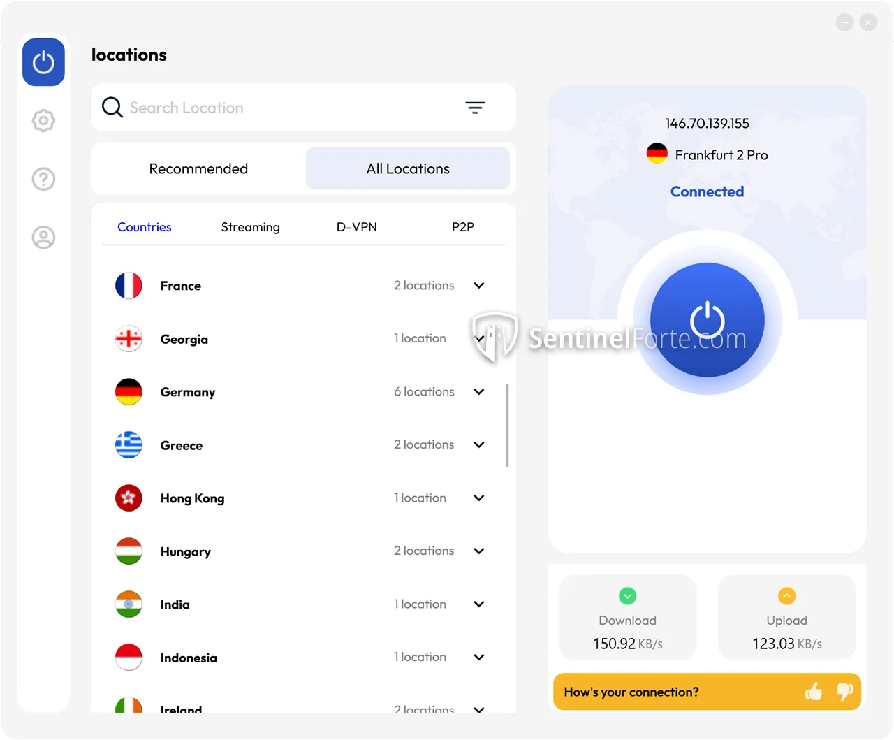 FastestVPN 2025 main interface screenshot