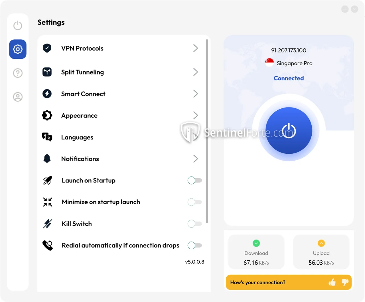 FastestVPN 2025 settings screenshot